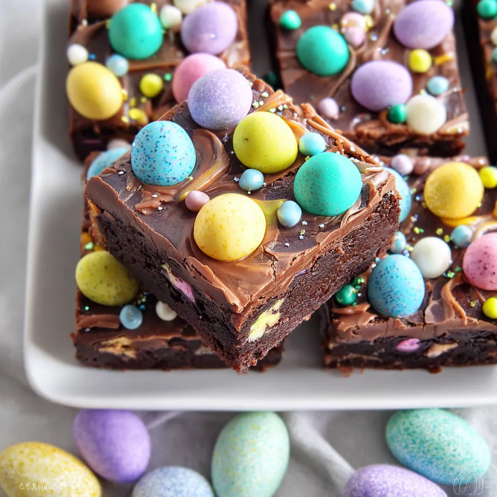Frosted Easter Brownies 8 Frosted Easter Brownies