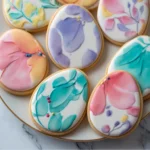 Painted Fondant Egg Cookies