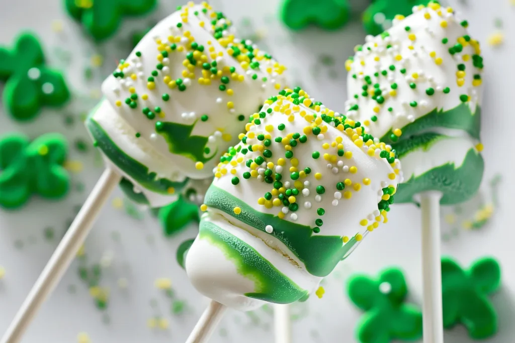 St. Paddy's Marshmallow Pops 6 St. Paddy’s Marshmallow Pops