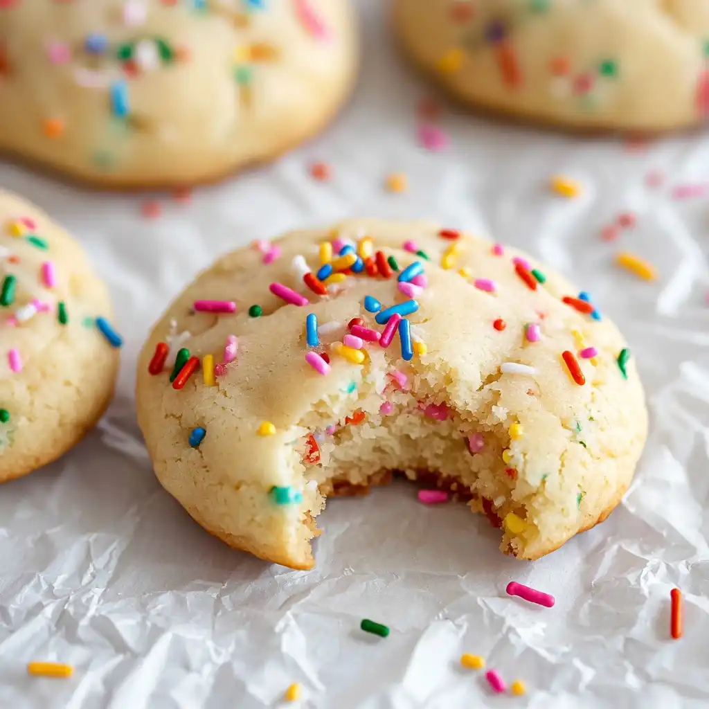 Oreo Stuffed Funfetti Cookies - step by step