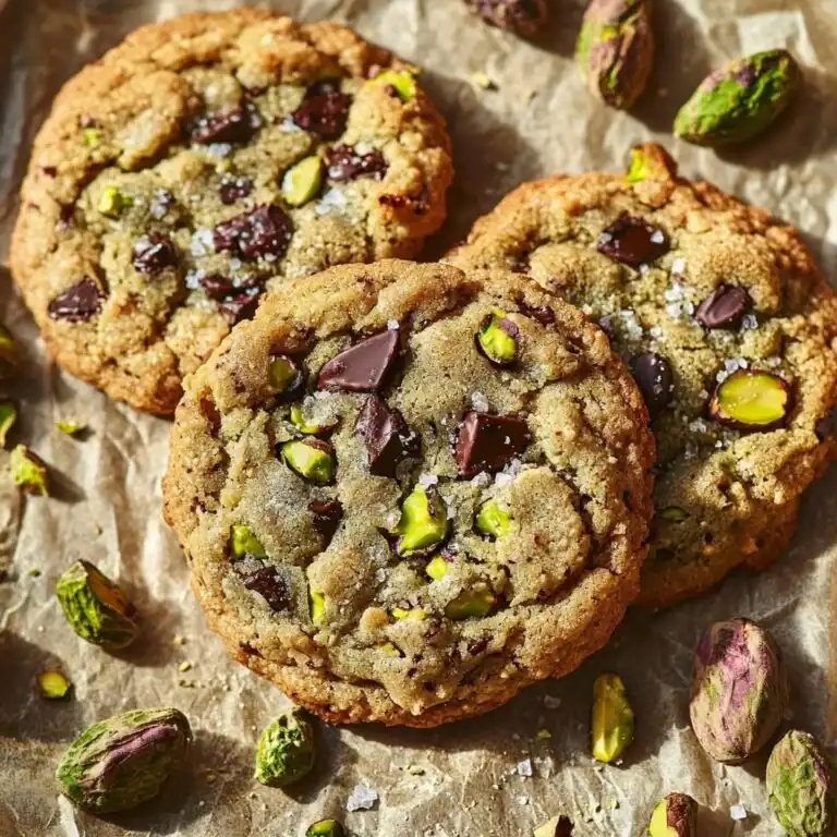 Salted Pistachio Chocolate Chunk Cookies - featured image