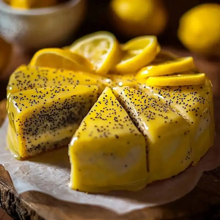 Moist Lemon Poppy Seed Cake (with Lemon Curd Filling) - featured image