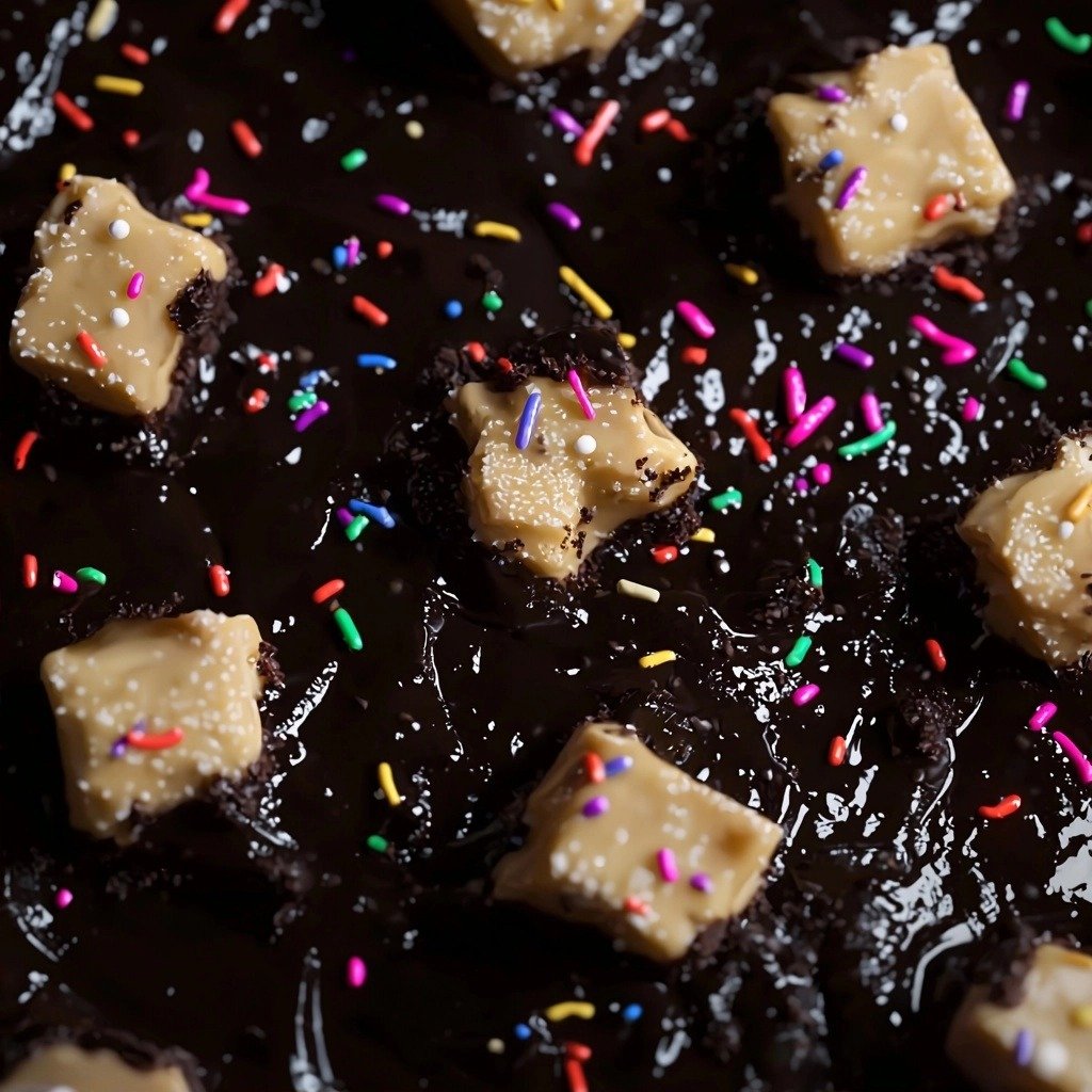 Birthday Cake Brownies - finished dish