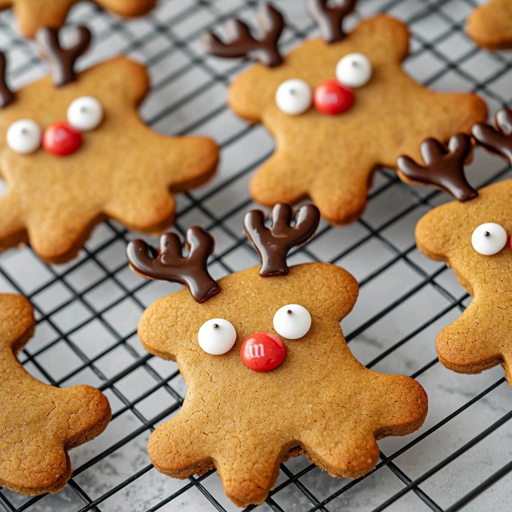 Gingerbread Reindeer Cookies - finished dish