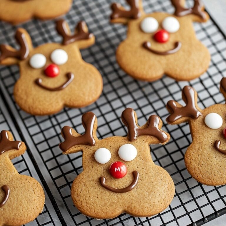 Gingerbread Reindeer Cookies - featured image