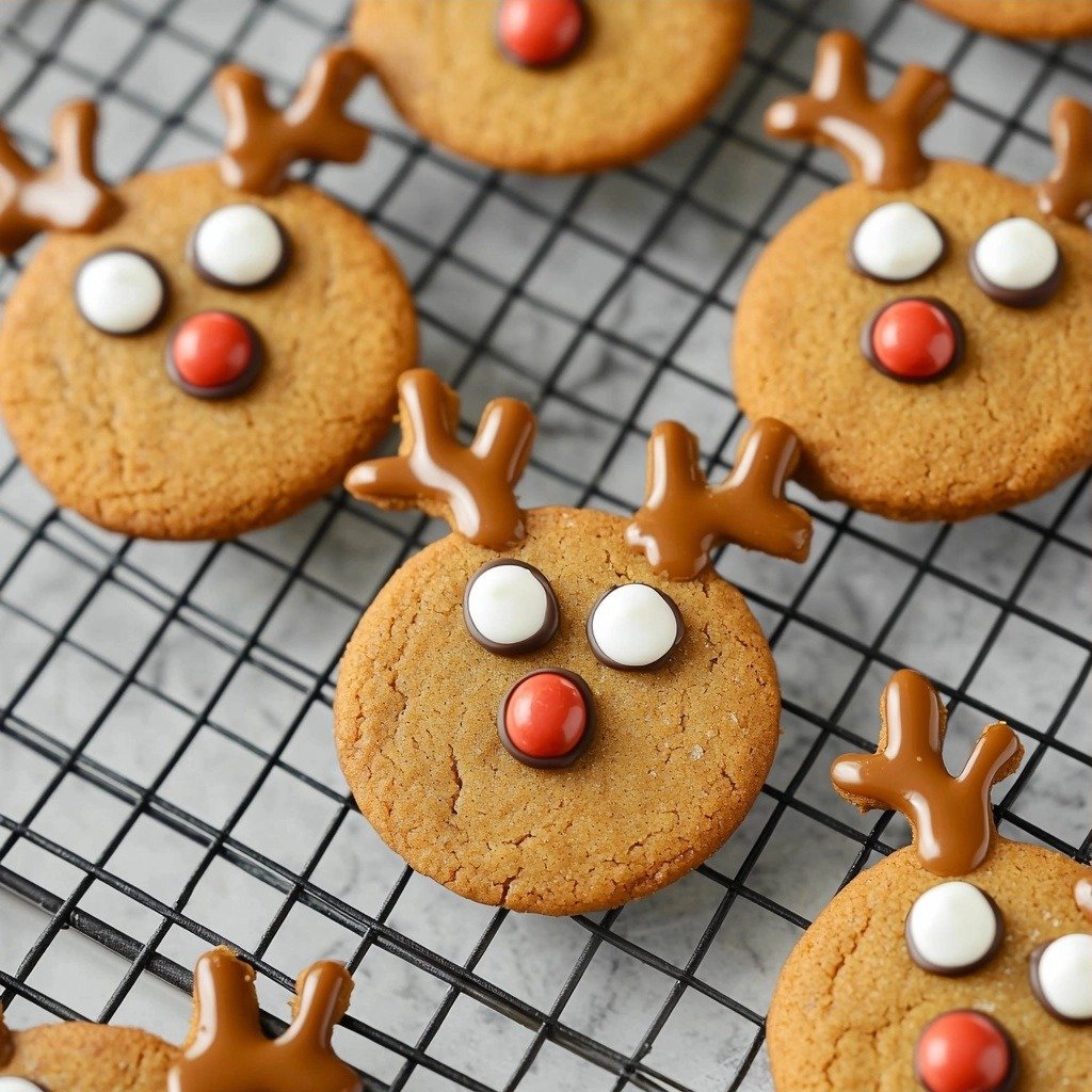 Gingerbread Reindeer Cookies - step by step