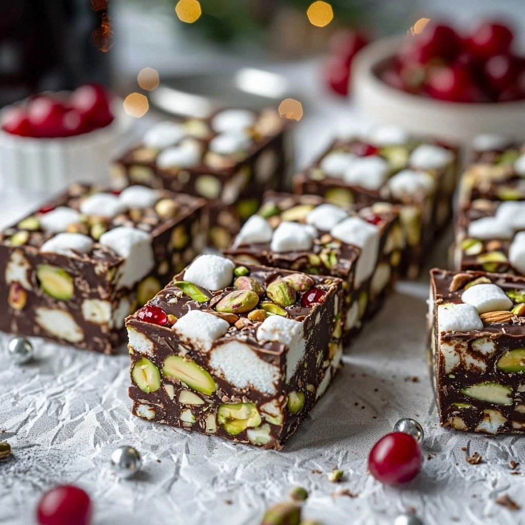 Christmas Rocky Road - step by step