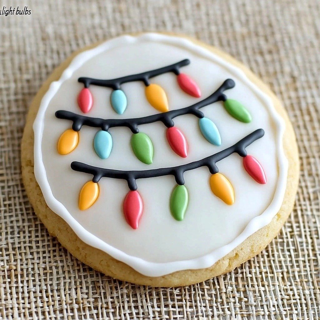 Christmas Lights Sugar Cookies - step by step