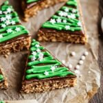 Salted Peanut Butter No Bake Christmas Trees - featured image