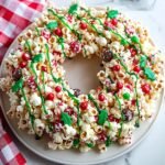 Christmas Popcorn Cake Recipe - featured image