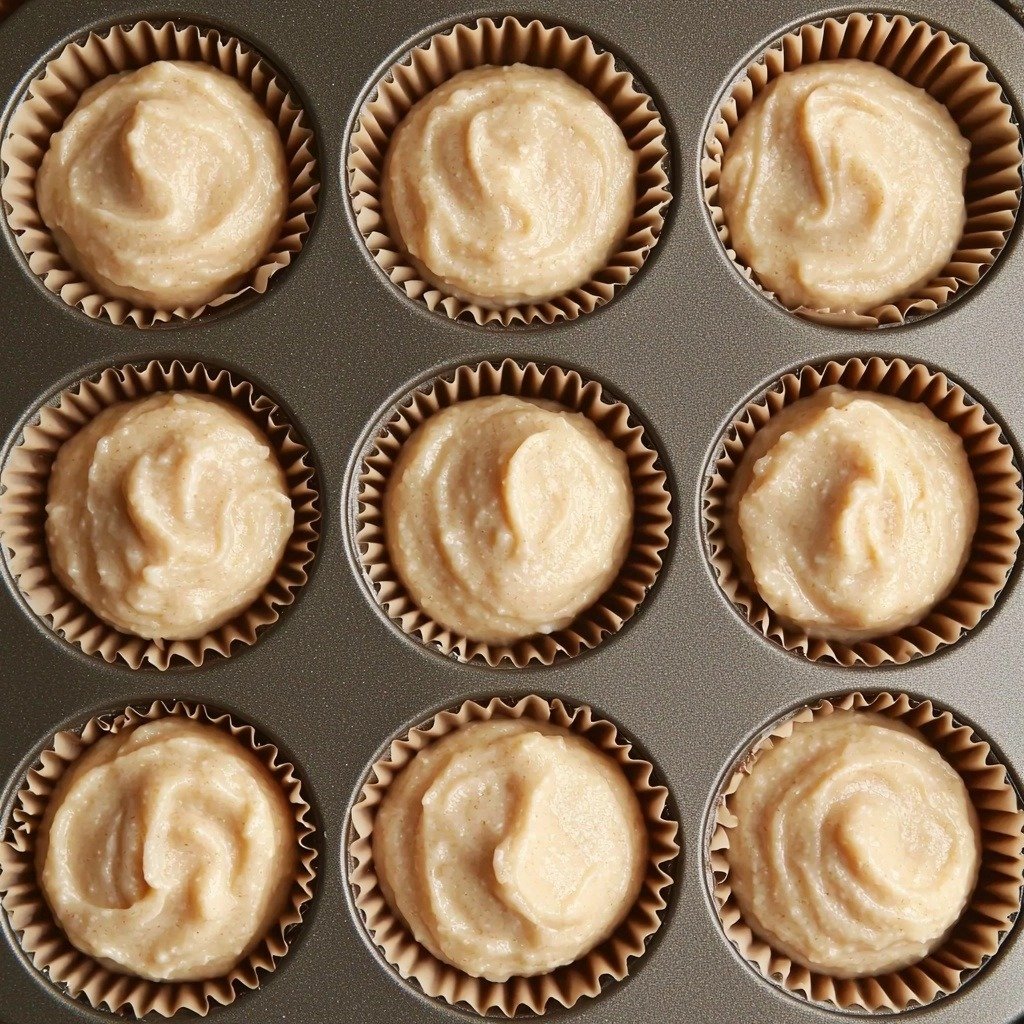 Spiced Apple Cupcakes - step by step