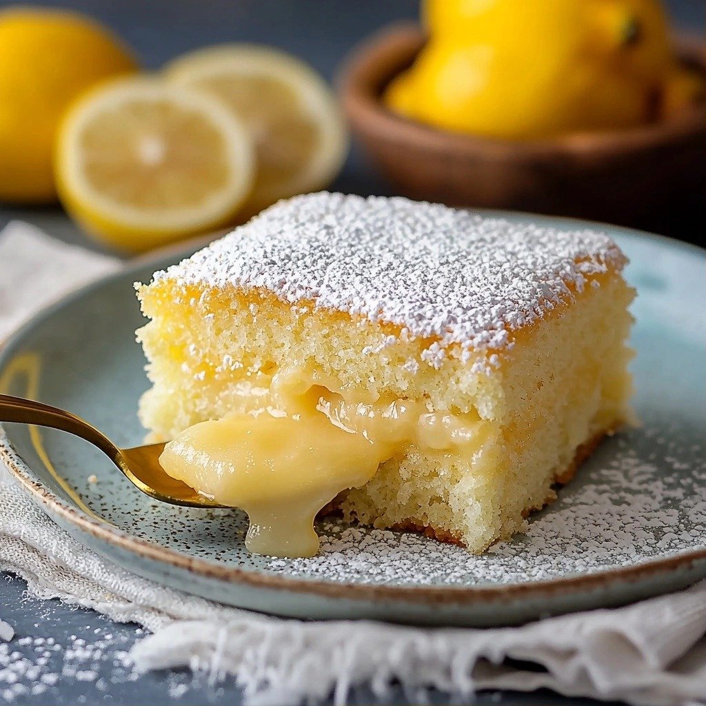 Moist Lemon Pudding Cake - step by step