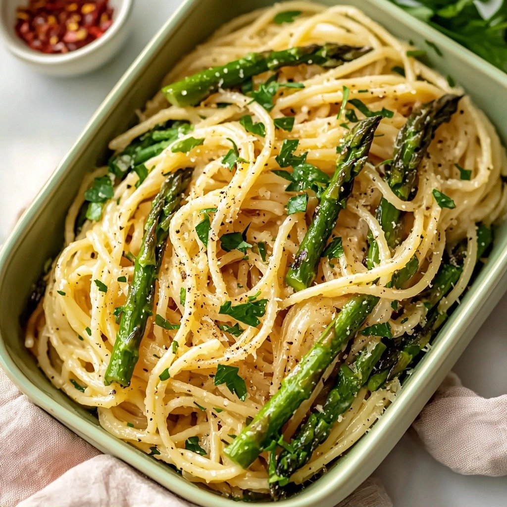 Springtime Lemon Asparagus Pasta - featured image
