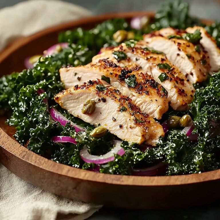 Easy Lemon Chicken Kale Salad - featured image