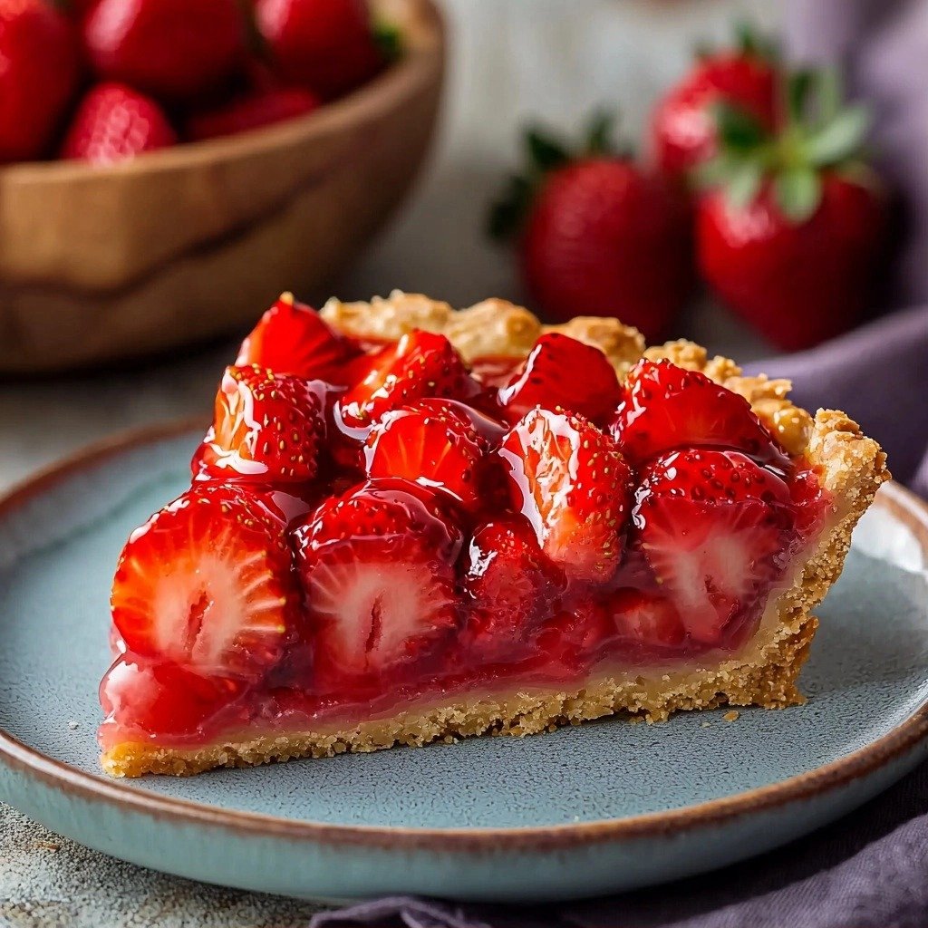 Delicious Strawberry Pie with Graham Cracker Crust - step by step