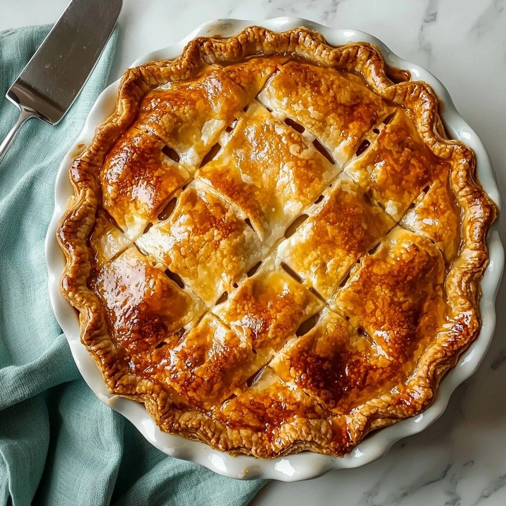 Golden Irish Stew with Puff Pastry - step by step