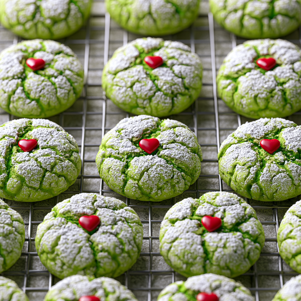 Grinch Cookies - step by step