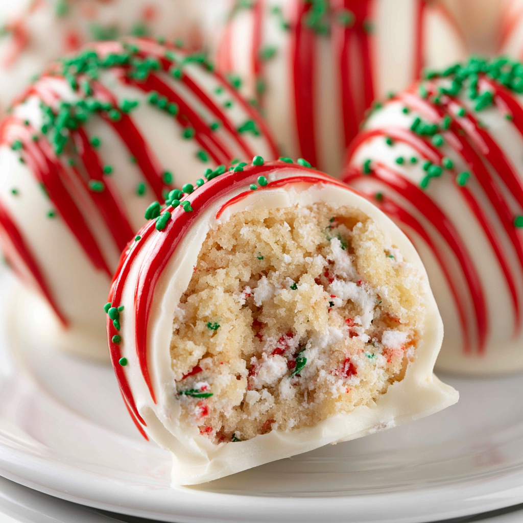 Christmas Tree Cake Truffles with Little Debbies cakes - step by step